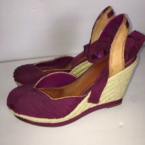 Gap Ankle Strap Wedges Spadrilles EUC Size 9